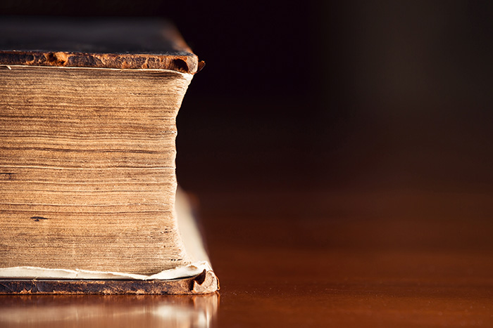 very, old, Bible, wisdom, books, reading